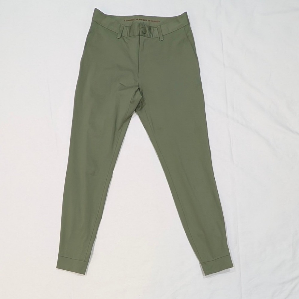 Rhone Commuter City Pant Olive Green Slim Fit Zipper Cuff Mens 28
